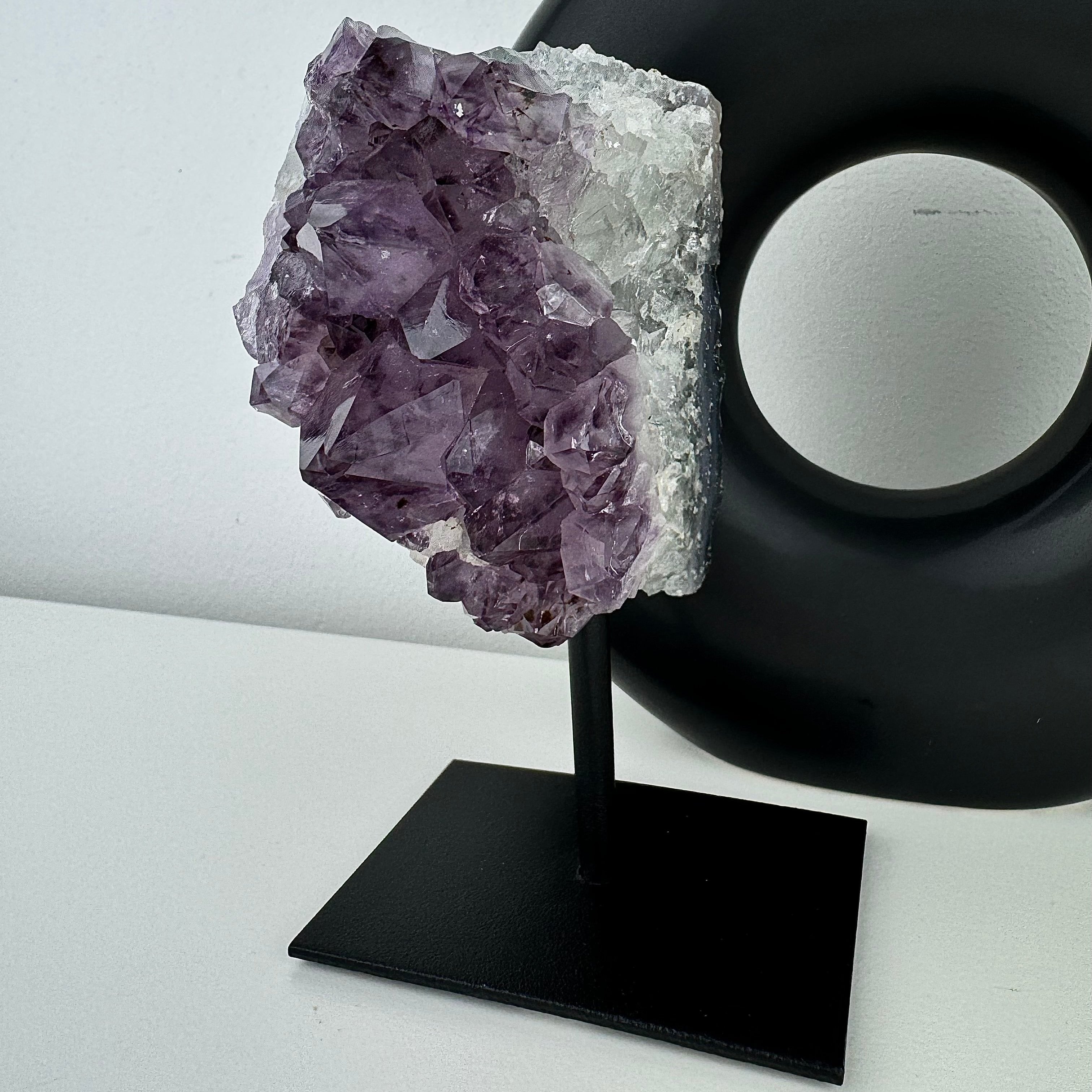 Amethyst on stand